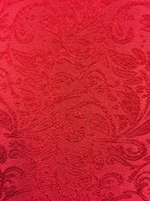Stretch Brocade - 56-inches Wide Red